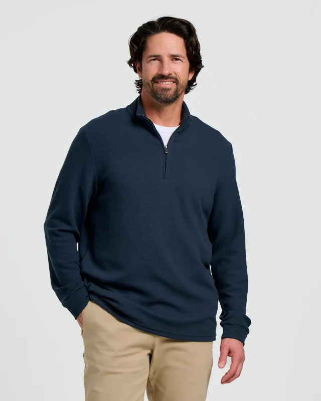 Waffle Quarter Zip Deep