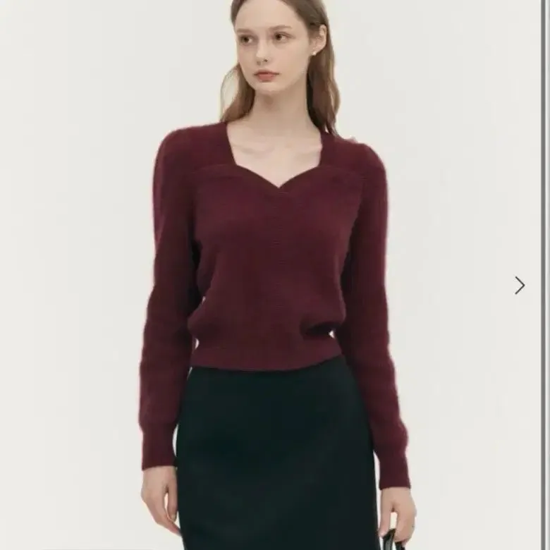 Sie Nelia Puff Knit Burgundy sie시에