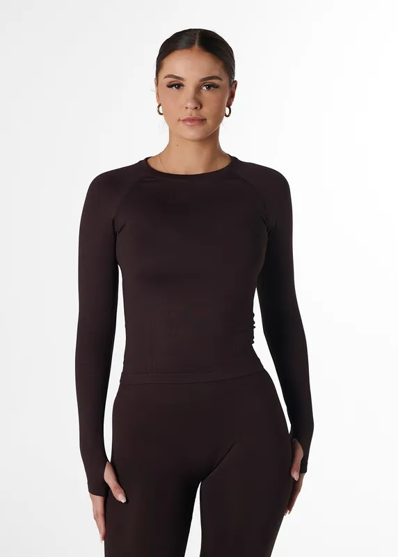 Silhouette Fitted Long Sleeve Espresso