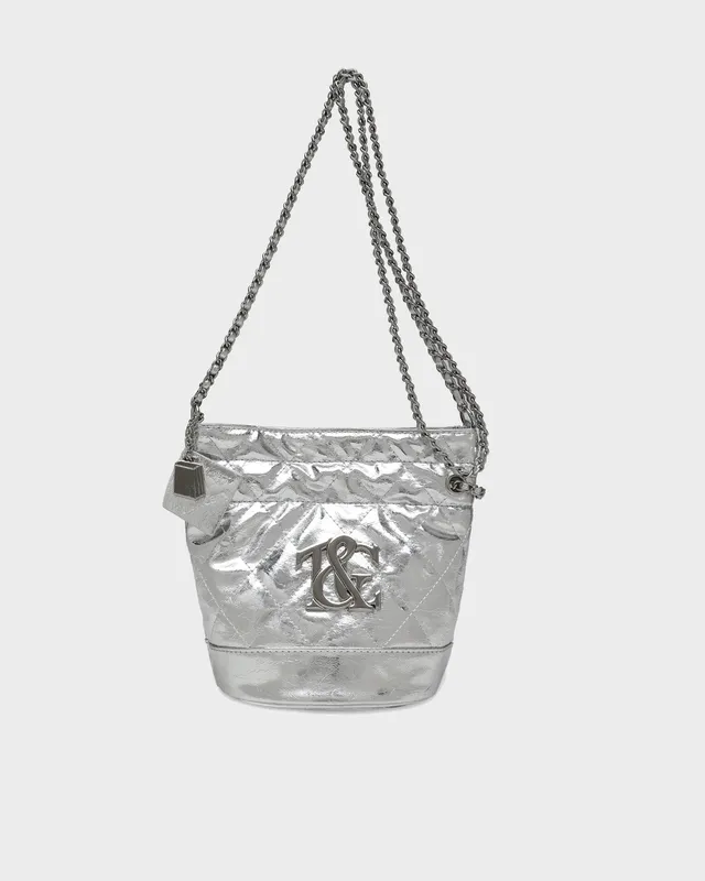 Silver Metallic Shoulder Bag