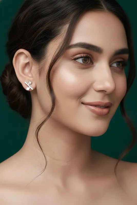 Silver Plated Minimal Earrings