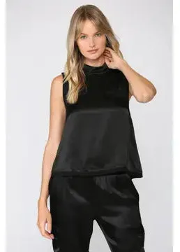 Sleeveless Satin Top