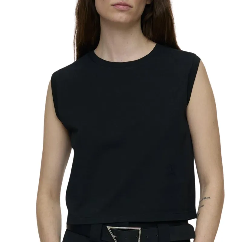 Sleeveless Top In Black