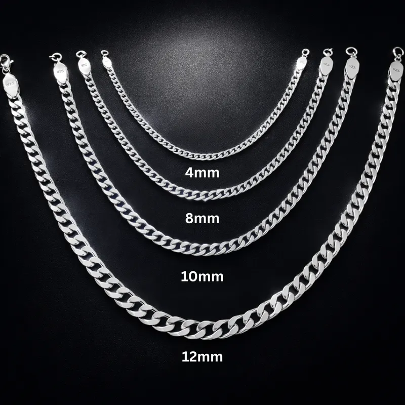 Solid Stirling Silver Chain