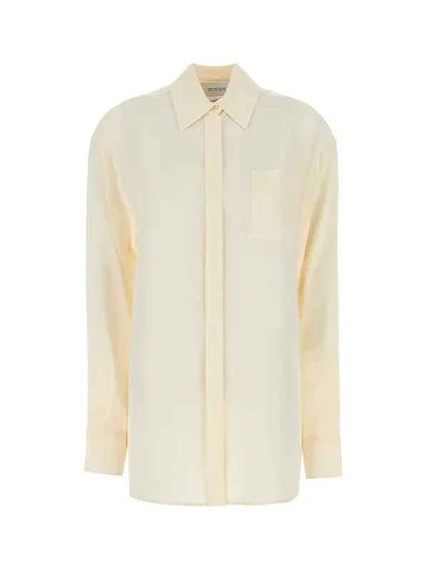 Sportmax Ivory Shirts Blouses