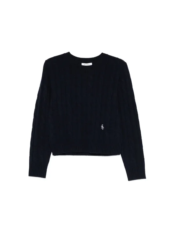 Sporty & Rich Navy Knitted