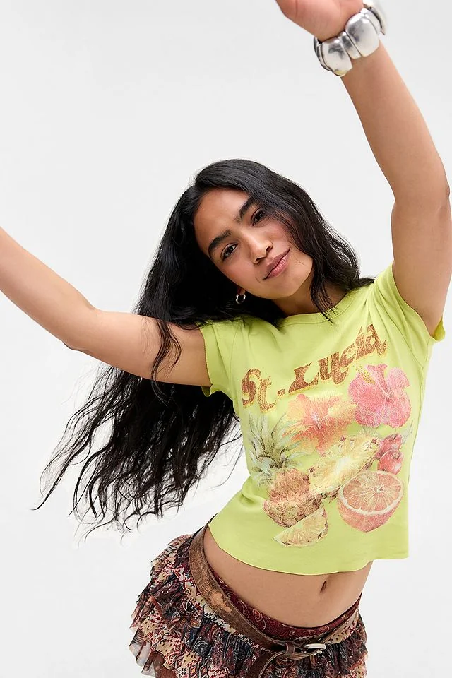 UO St. Lucia Flower Baby T-Shirt