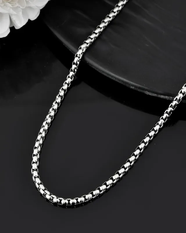 Stainless Steel Silver-plated Minimal Chain