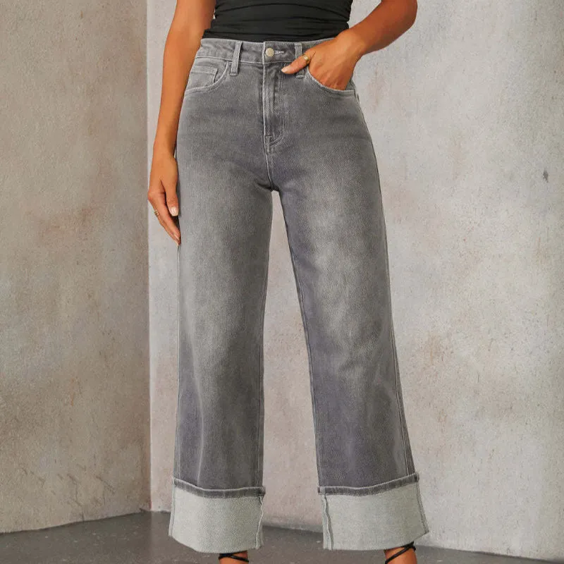 Straight Leg High Waisted