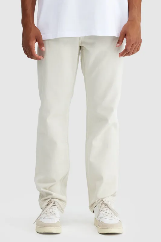 Straight Twill Pants
