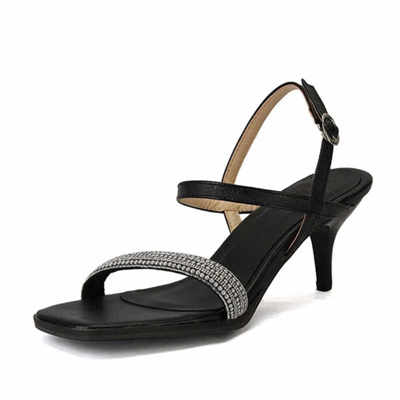 ' Strappies Low Heel Pump Sandals Heels
