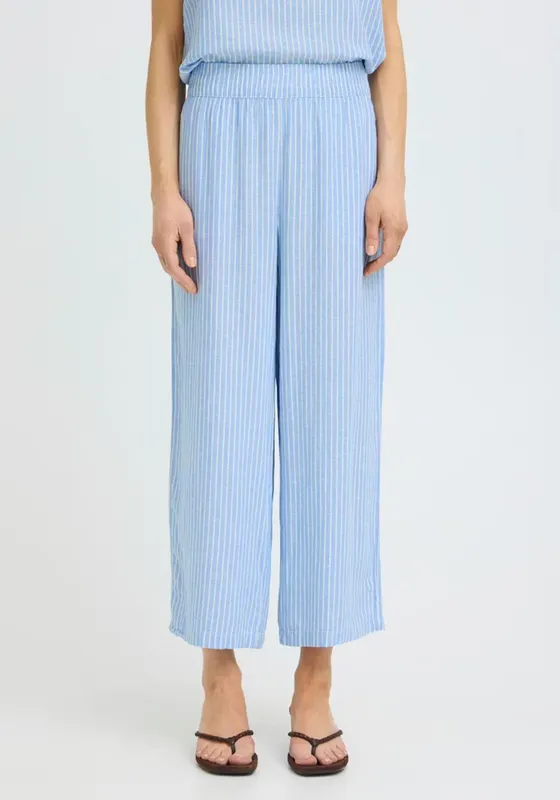 Striped Cropped Trousers
