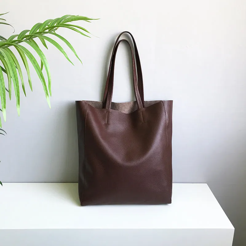 Structured Espresso Leather Crossbody