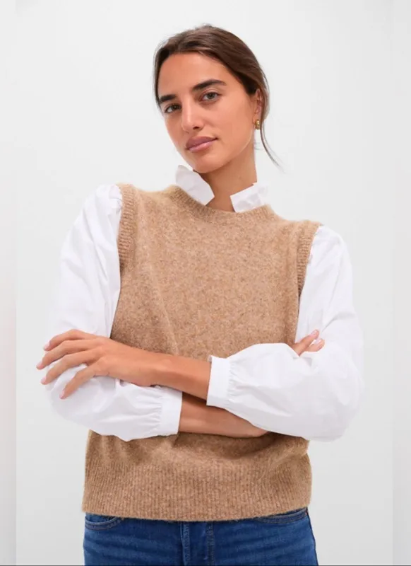 Structured Navy Sweater Vest
