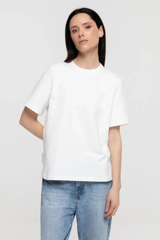 Structured Premium White T-shirt