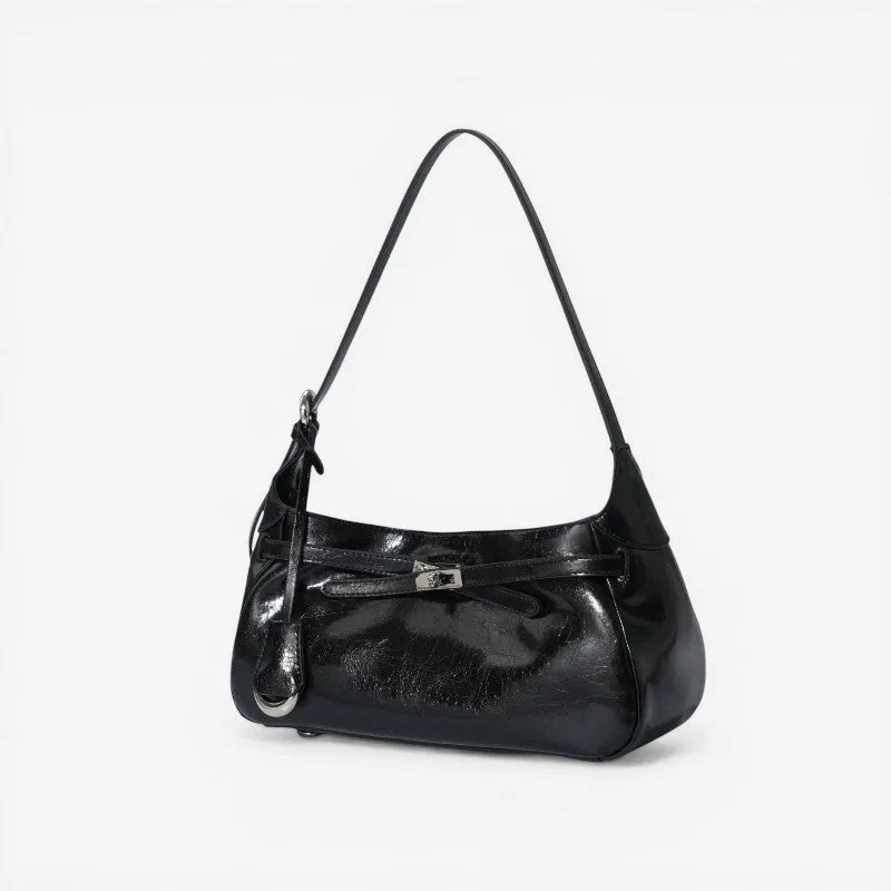 Structured Slate Grey Crossbody