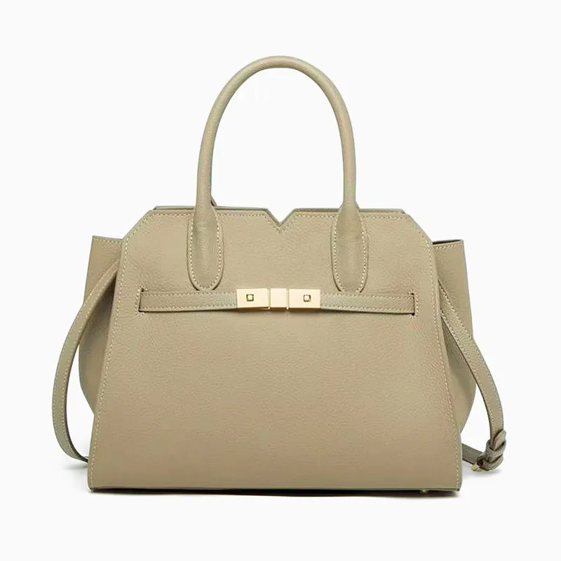Structured Tote Bag Taupe