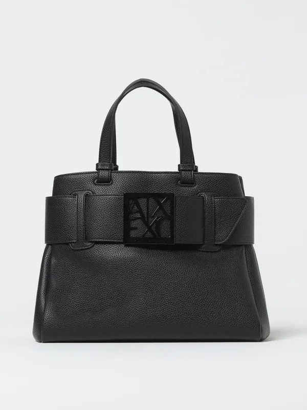 Structured Tote Bag With Belt Buckle