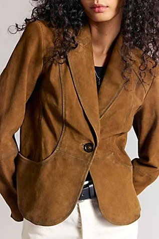 We The Free Whip Smart Suede Blazer