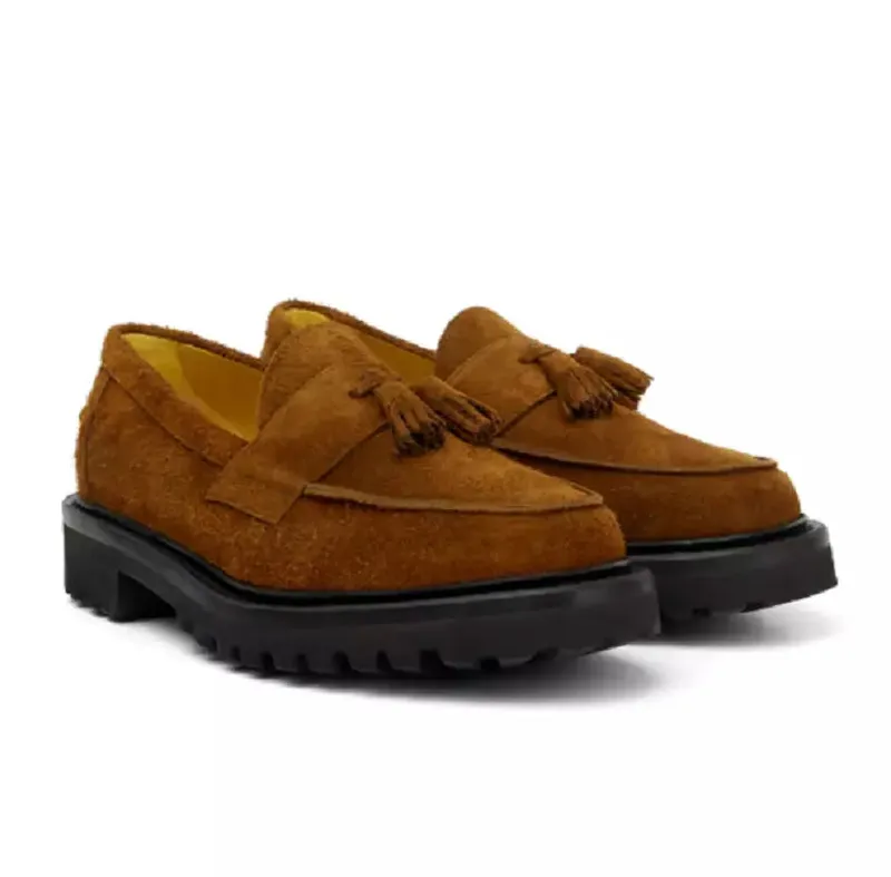 Suede Tassel Loafers
