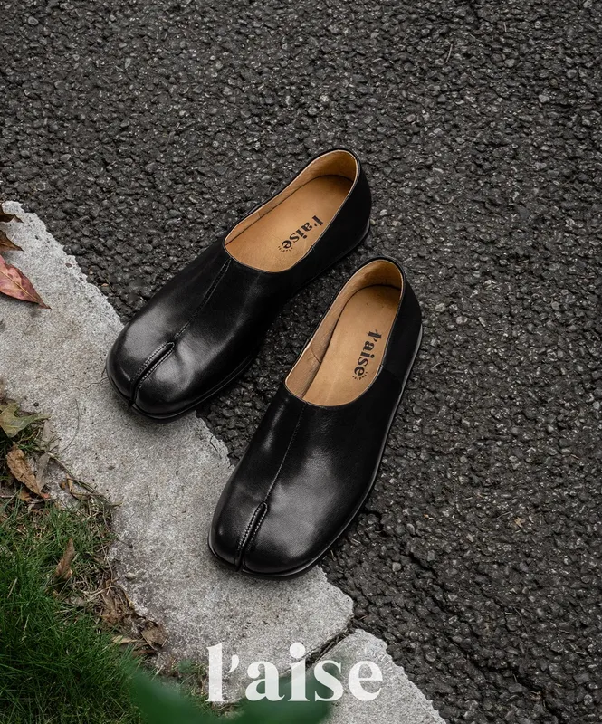 Tabi Split-toe Leather Loafers