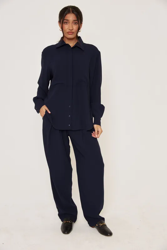 Tailored Trousers Navy