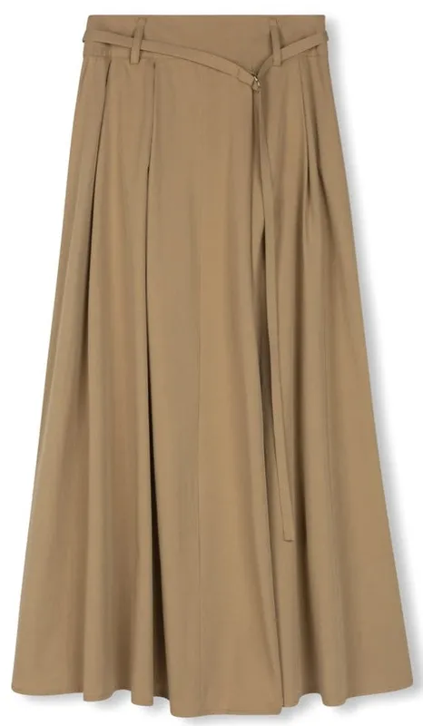 Tan A-line Skirt