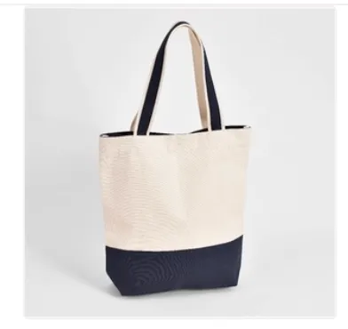 Tan & Navy Tote