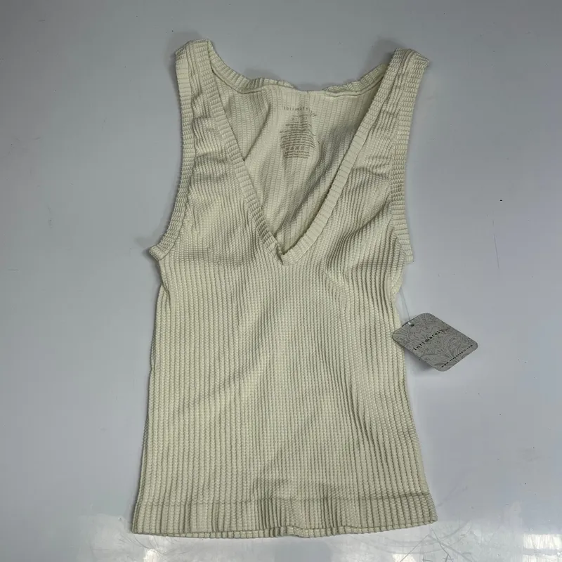 Taupe Cotton Fitted Tank