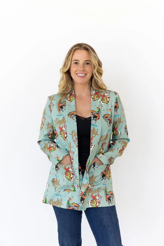 Teal Blazer