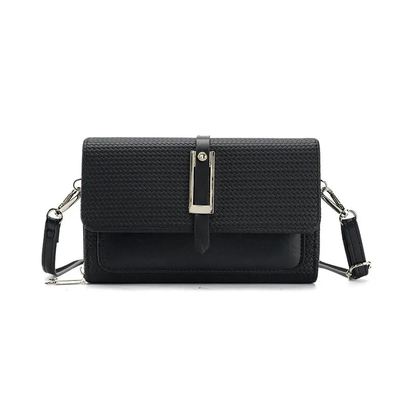 Teal Leather Shoulder Bag