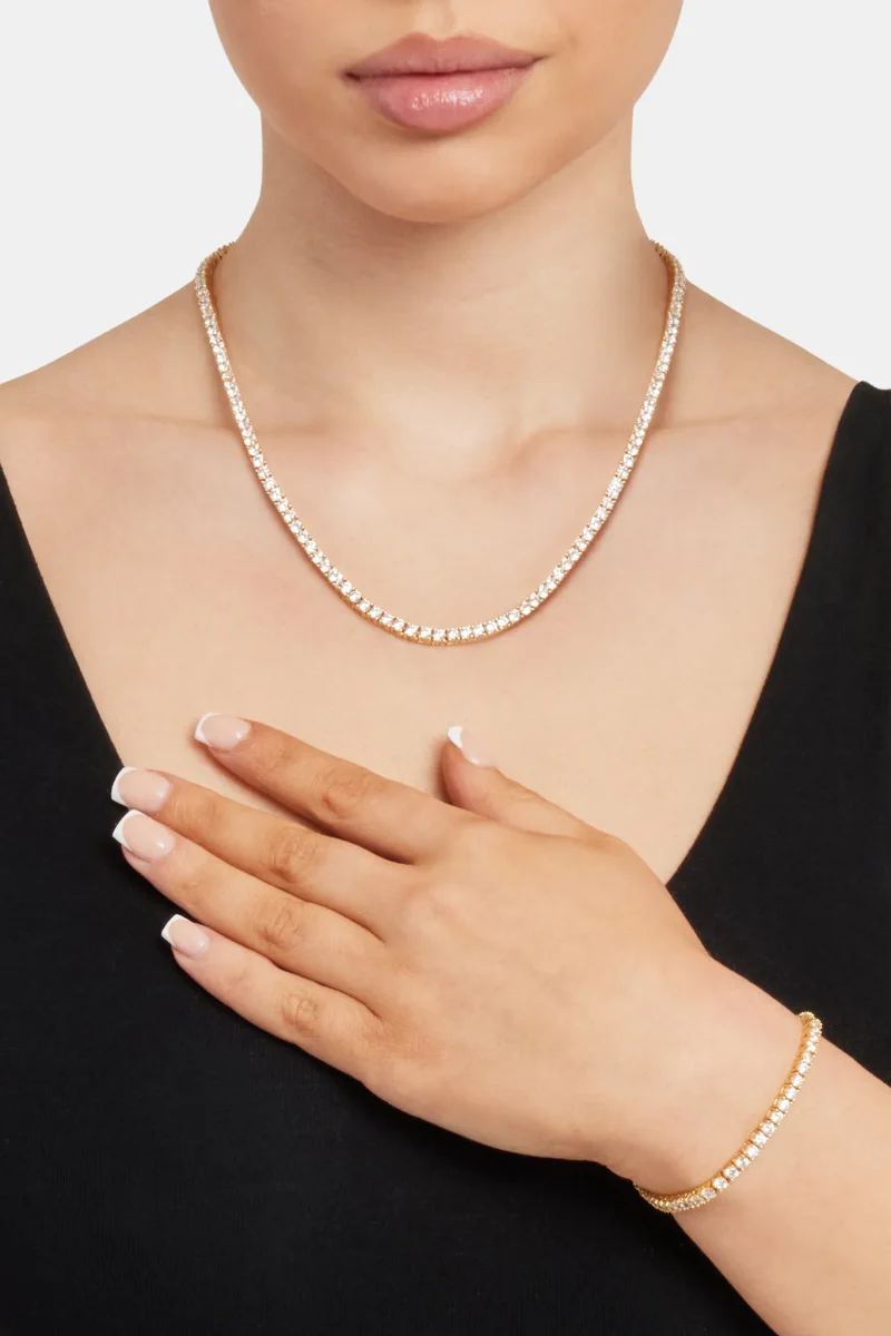 Tennis Chain Bracelet Gold