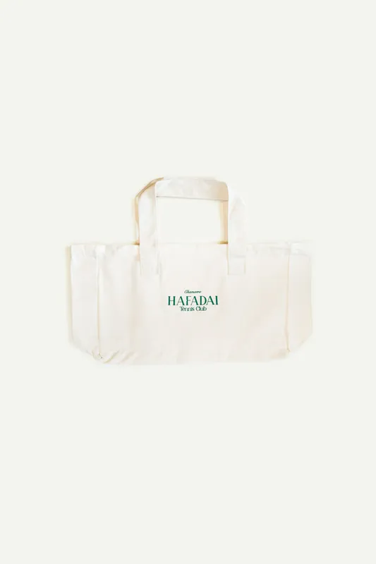 Tennis Club Tote Bag In Ivory