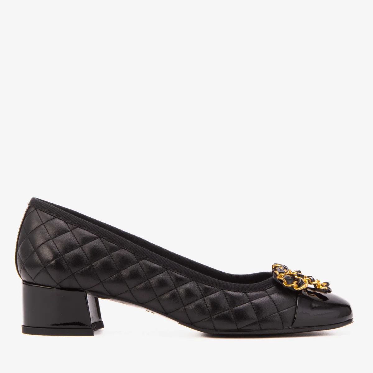 The Bellarose Black Quilted Shoes