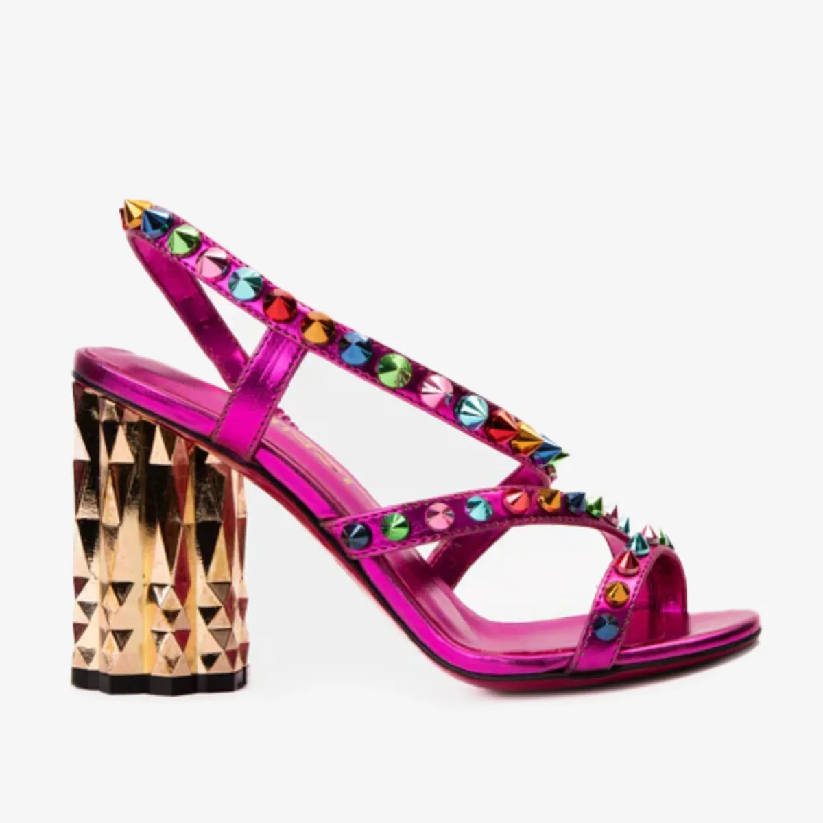 The Caris Fuchsia Block Shoes
