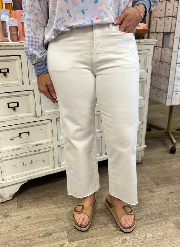 The Clean Line White Straight Fit Jean
