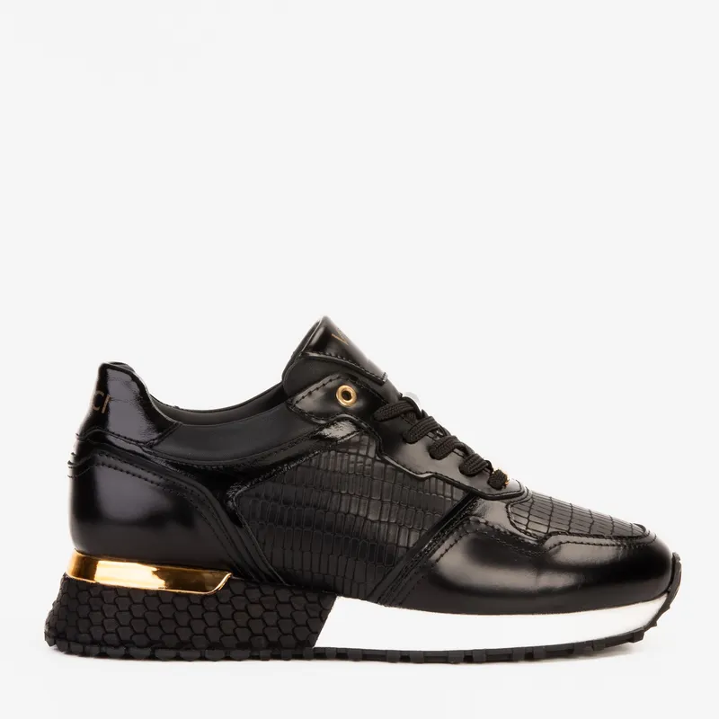 The Empire Black Leather Sneaker