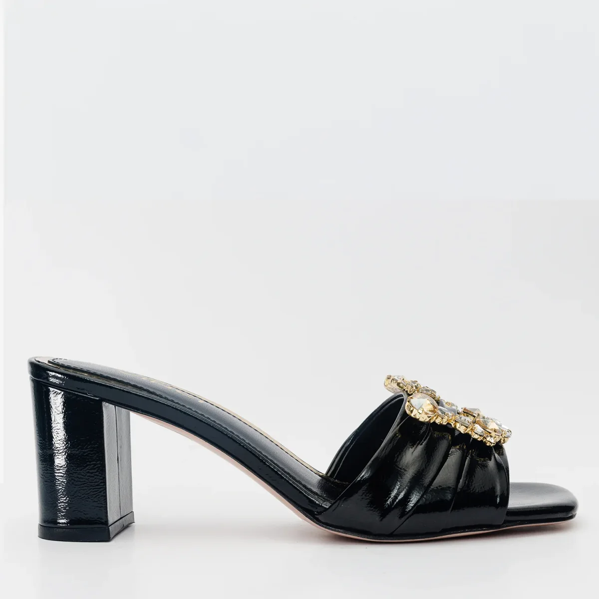 The Micro Black Leather Shoes