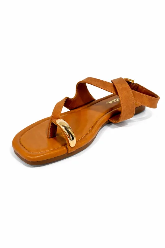 The Minimal Chic Tan Sandal
