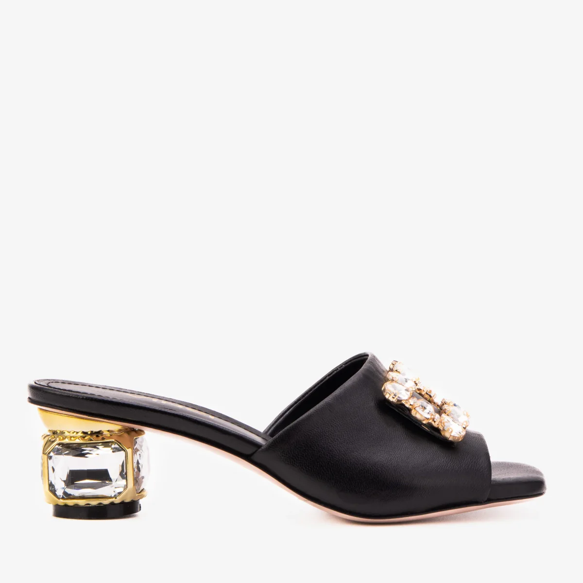 The Noctara Black Crystal Shoes