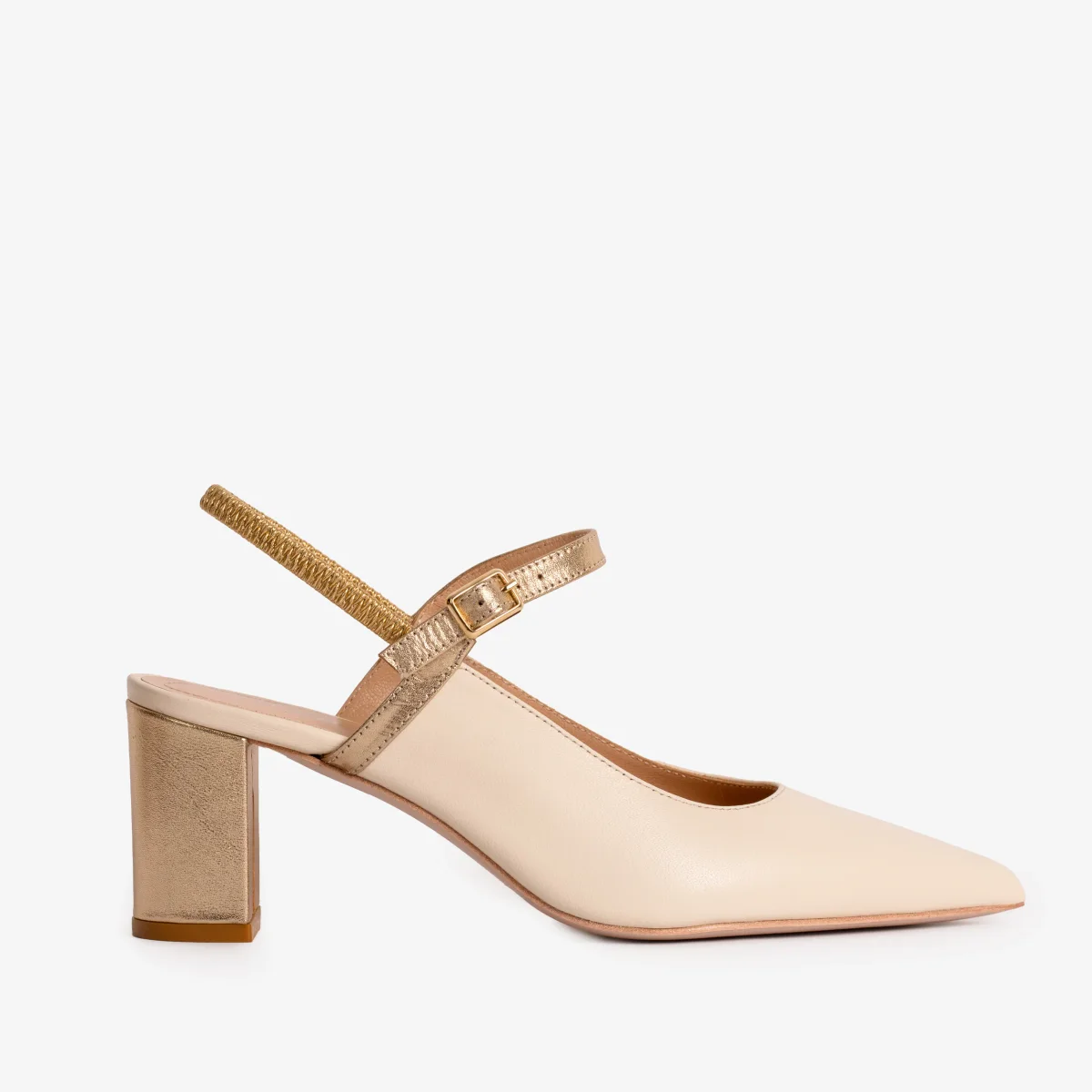 The Pompei Cream Leather Shoes
