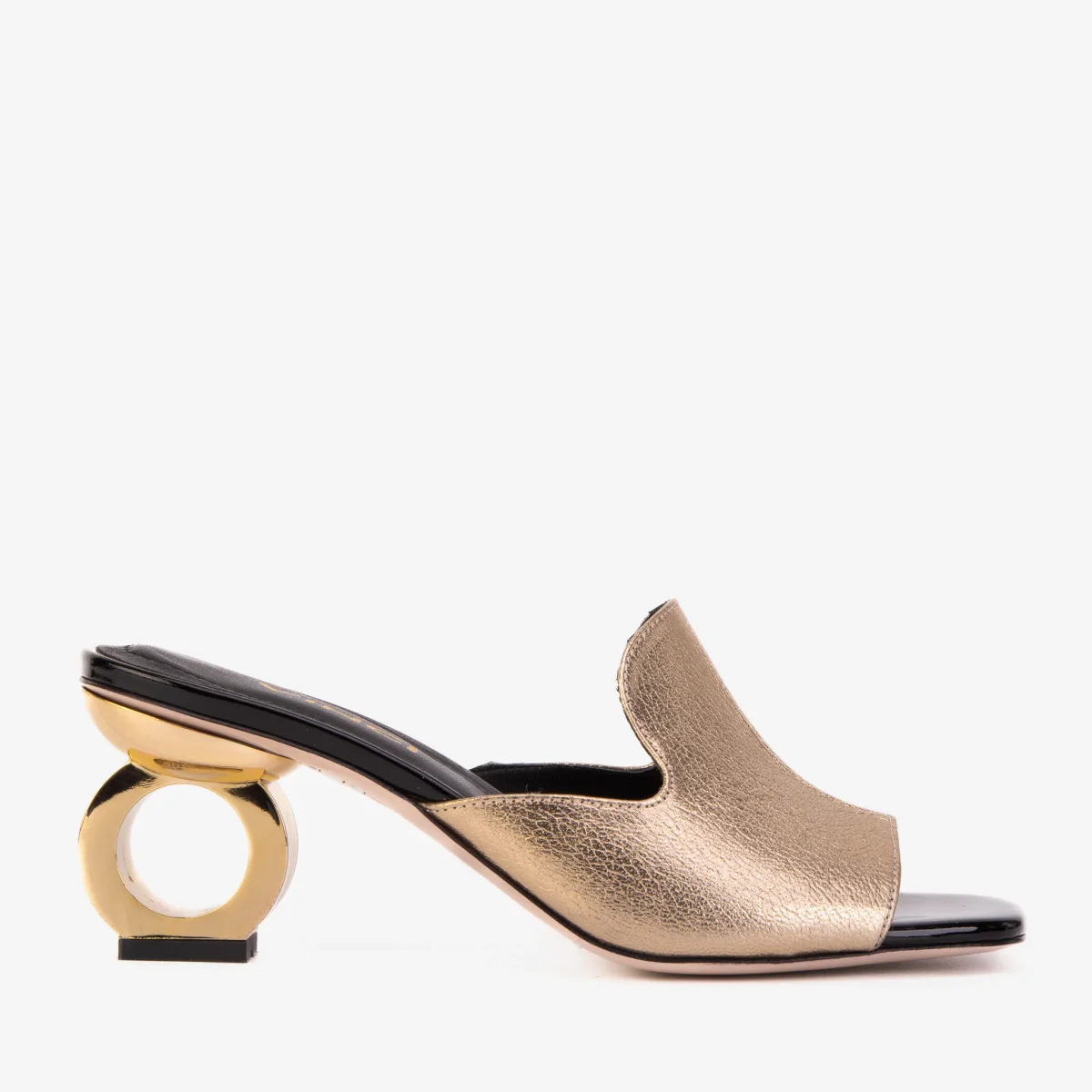 The Tory Gold Leather Shoes
