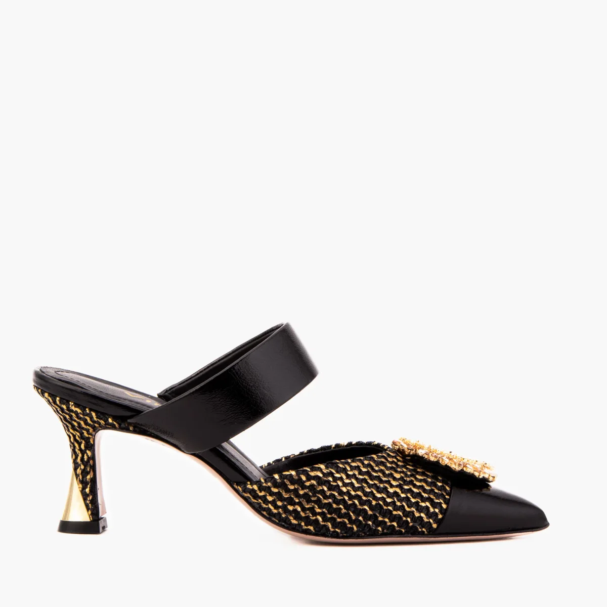 The Valencia Black Gold Shoes