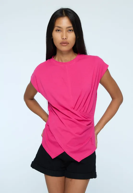 Time T-shirt Hot Pink