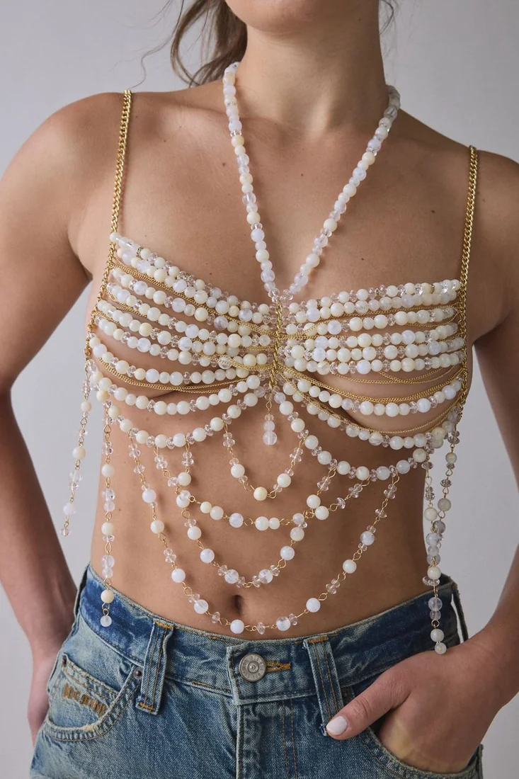 Vivian Beaded Bra Top