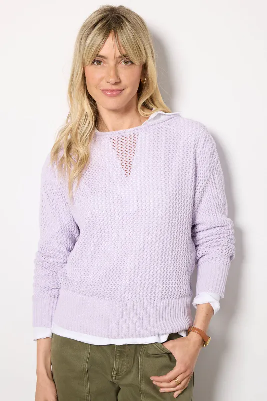 Top Open Knit Sweater Top