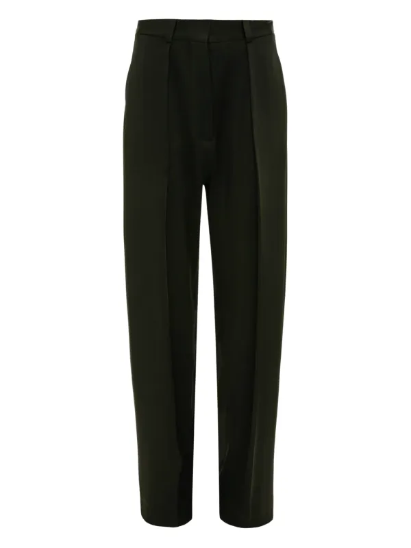 Trousers Victoria Beckham Drop Waist Straight Leg Trousers Black