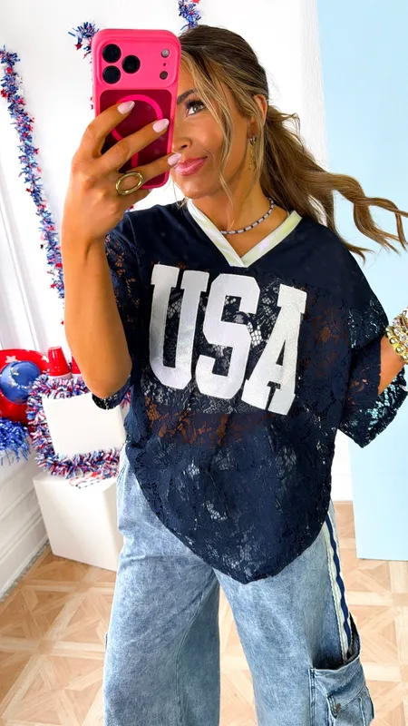 Usa Jersey, Navy