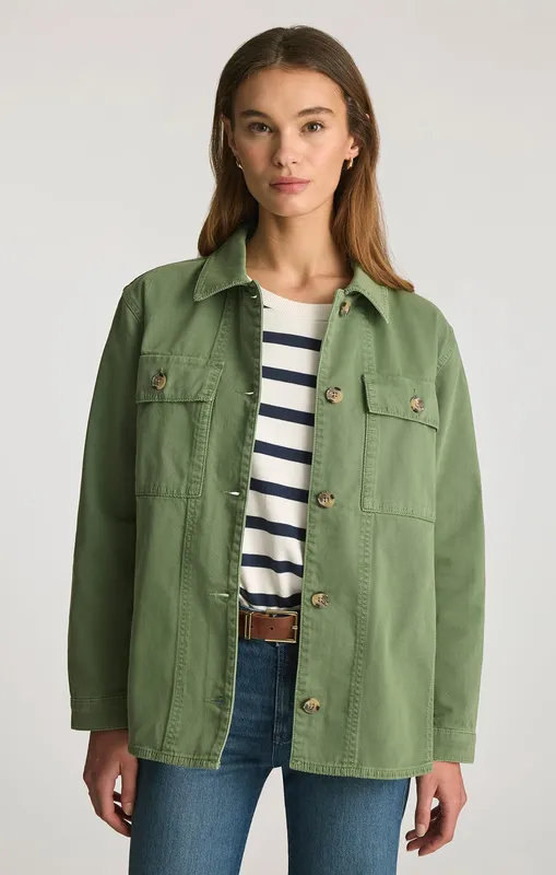 Utility Overshirt In Bronze