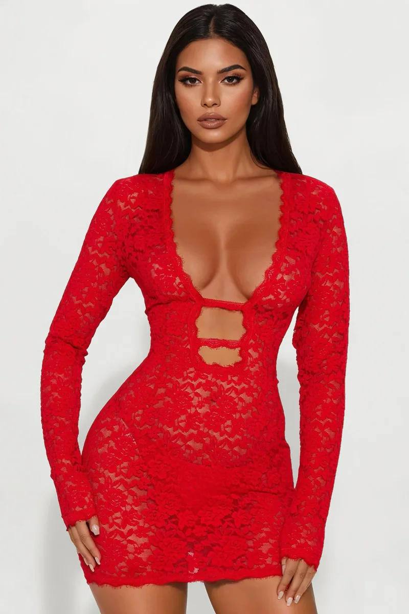 Victoria Lace Mini Dress